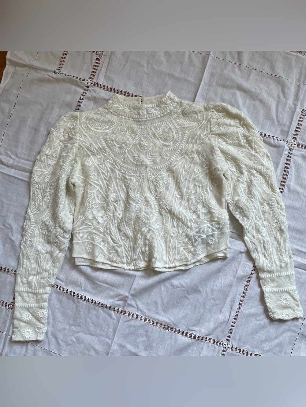 the kooples paris lace embroidered blouse